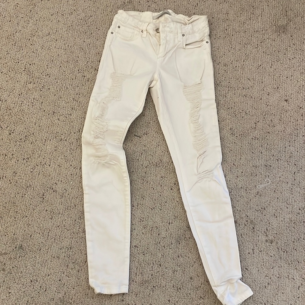 Joe’s ankle cut white jeans size skinny W 25